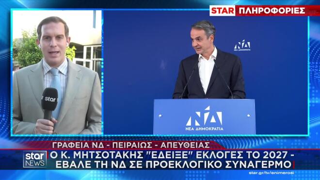 Mητσοτάκης: «Έδειξε» εκλογές το 2027 & έβαλε τη ΝΔ σε προεκλογικό συναγερμό
