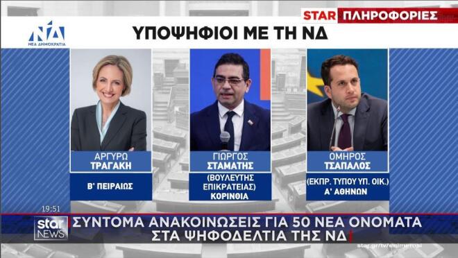 Υποψήφιοι με τη ΝΔ στα ψηφοδέλτια των επόμενων εκλογών