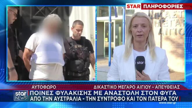 Αίγιο: Οι ποινές στον 56χρονο φυγά, τη σύντροφο και τον πατέρα του