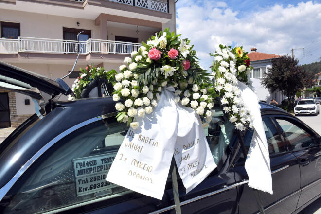 Κηδεία δολοφονημένης αστυνομικού στη Δράμα