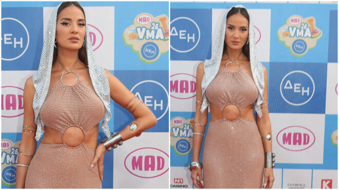 Η Ρία Ελληνίδου στο κόκκινο χαλί των MAD VMA 2026 / Φωτογραφίες: NDP
