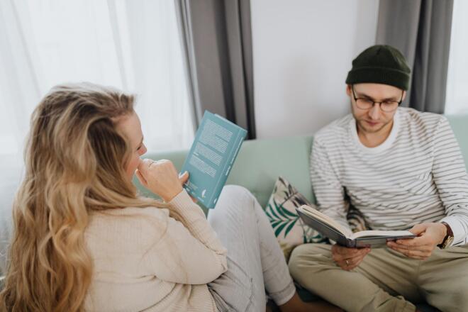reading books