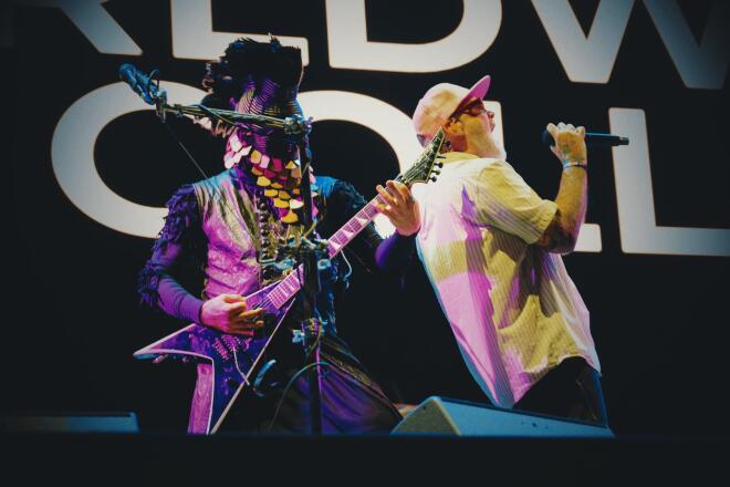 Fred Durst και Wes Borland από τους Limp Bizkit στο Release Athens Festival