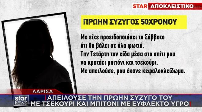 Την ομηρία της γυναίκας του, σε ζωντανή μετάδοση μέσω Facebook, έκανε ένας άντρας στη Λάρισα