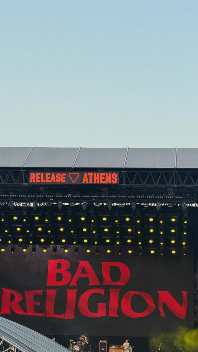 Το Insta Story της Ευρυδίκης Βαλαβάνη από τη συναυλία των Bad Religion