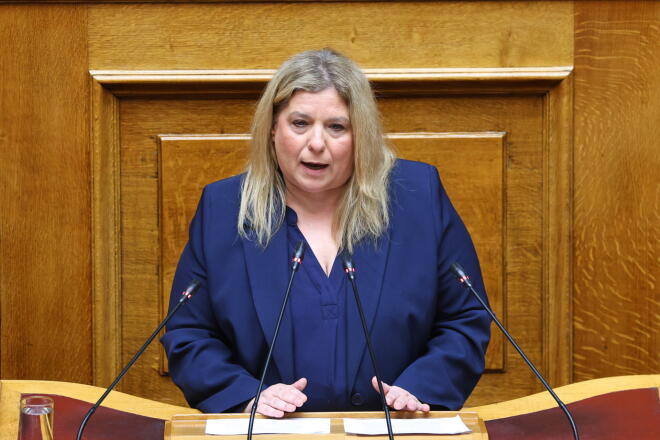 Η βουλευτής της ΝΔ Μαρία Συρεγγέλα