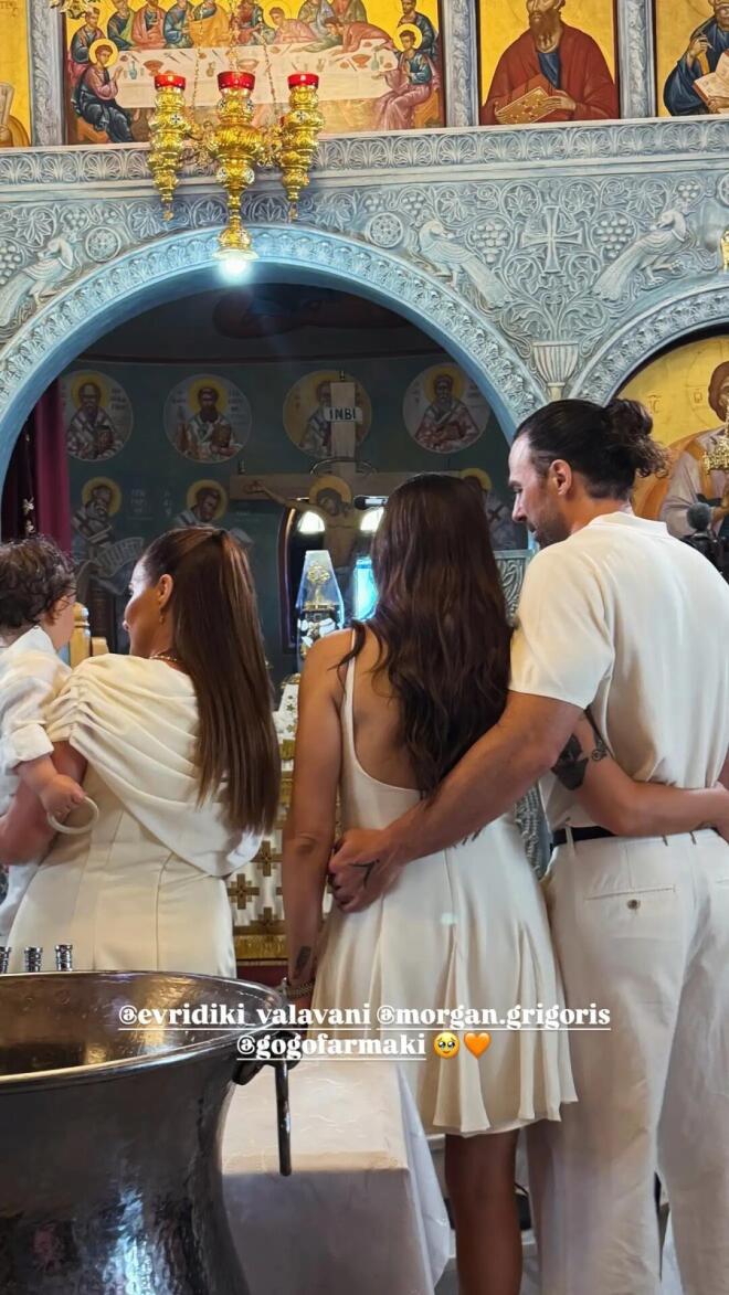 Βαλαβάνη – Μόργκαν: Βάφτισαν τον γιο τους με νονά τη Γωγώ Φαρμάκη