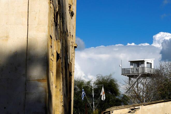 Φυλάκιο του ΟΗΕ στην πράσσινη γραμμή της Λευκωσίας 