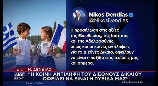 Η ανάρτηση Δένδια 