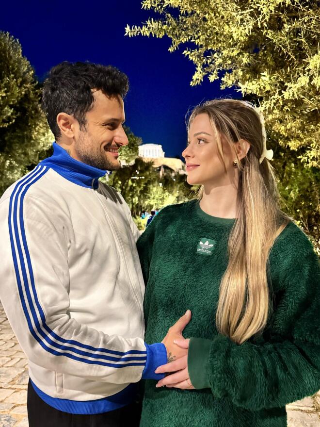 Ο Κωνσταντίνος Φραντζής με τη σύζυγό του, Βαρβάρα / Πηγή: Instagram