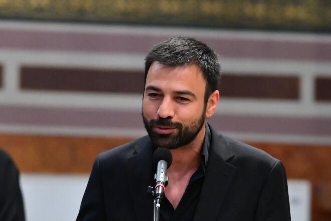 Κηδεία Μάρως Κοντού: Ο επικήδειος του Ανδρέα Γεωργίου/ Εurokinissi Τατιάνα Μπόλαρη