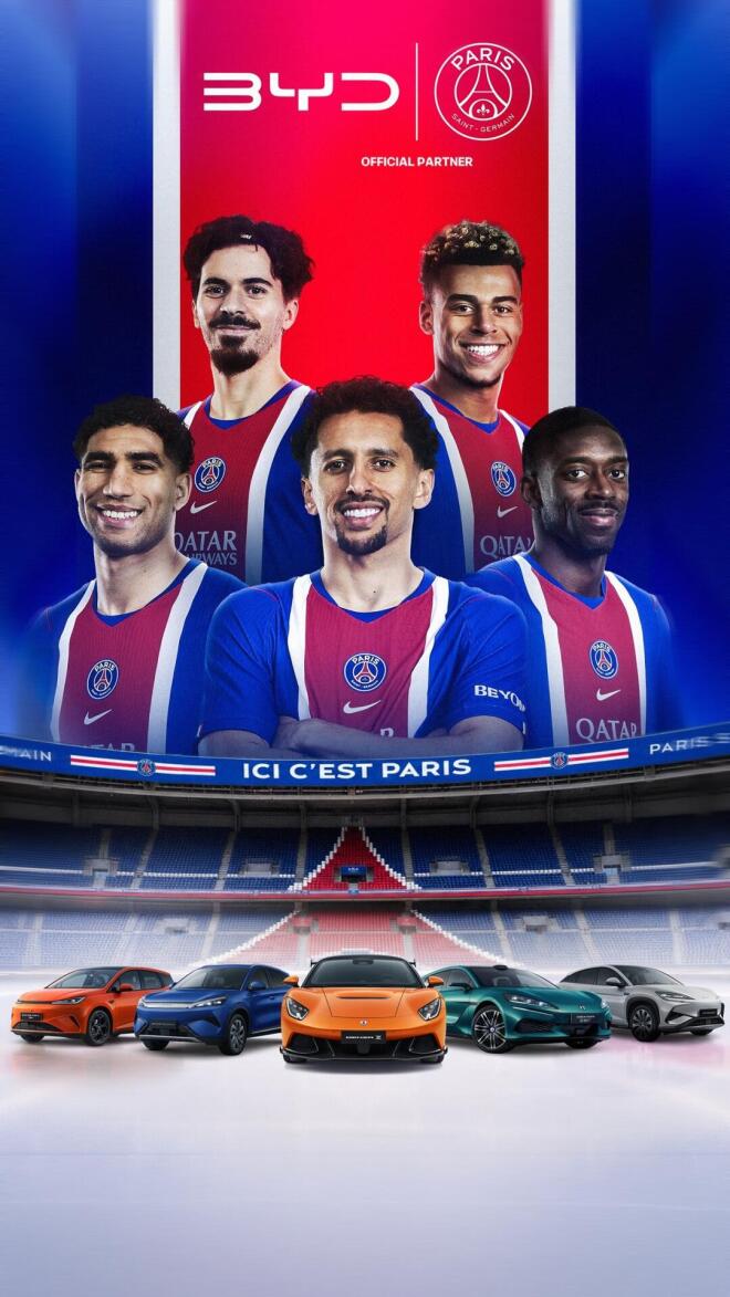 BYD: Παίζει «μπάλα» με την Paris Saint-Germain