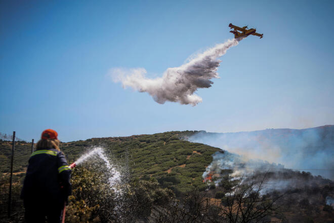Οριοθετήθηκε η φωτιά στο Δερβένι Θεσσαλονίκης