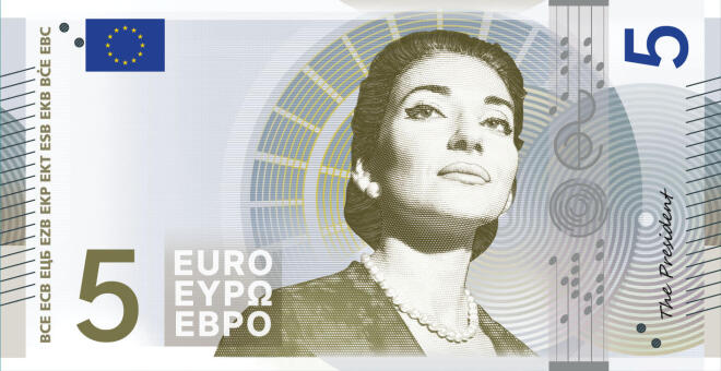 Η Μαρία Κάλλας στο νέο χαρτονόμισμα των 5 ευρώ - ΕΚΤ