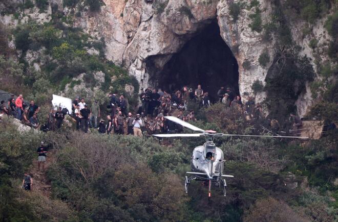 Γυρίσματα της ταινίας του Κρίστοφερ Νόλαν «Oδύσσεια» στην Πύλο, τον Μάρτιο του 2025/ NDP ΝΙΚΟΣ ΖΟΤΟΣ