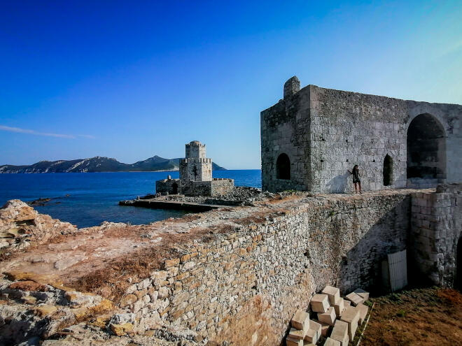 Άποψη του κάστρου της Μεθώνης/ Eurokinissi Μιχάλης Παπανικολάου
