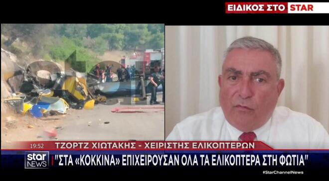 Τι δήλωσε ο εμπερότατος χειριστής ελικοπτέρων Τζορτζ Χιωτάκης στο STAR 