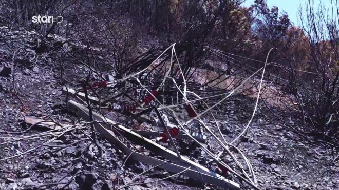 Φωτιές: Φωτογραφία με τα καλώδια της εταιρείας ανεμογεννητριών απόπου ξεκίνησε η πυρκαγιά 