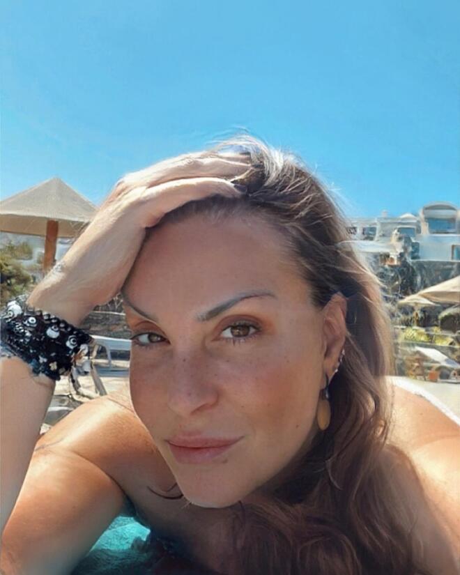 No make-up φωτογραφία για τη Ναταλία Γερμανού
