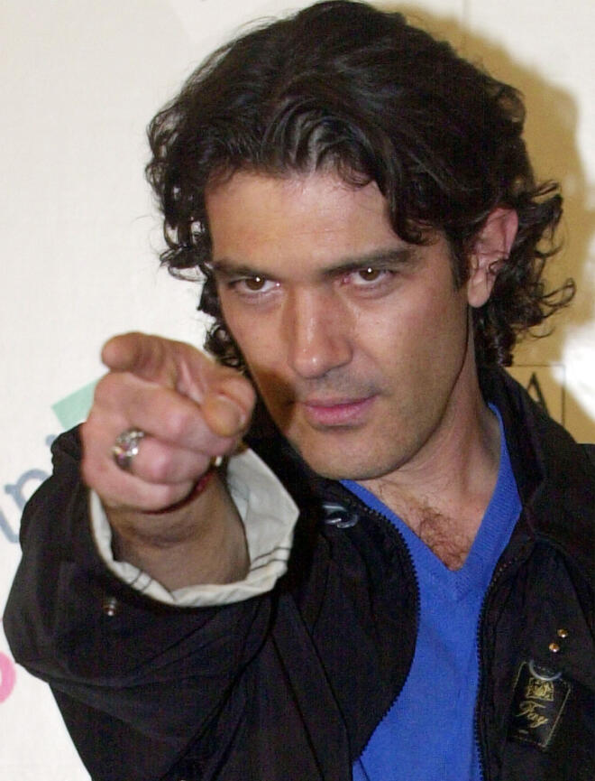 Ο Αντόνιο Μπαντέρας στο φεστιβάλ του Σαν Ρέμο το 2001