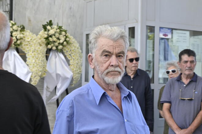 Κηδεία Νίκου Καλογερόπουλου: Στέλιος Γούτης