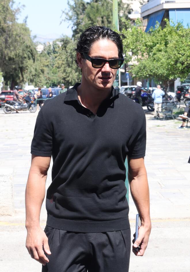 Κηδεία Νίκου Καλογερόπουλου: Πάνος Βλάχος