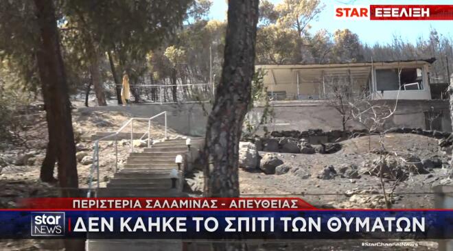 Τη ζωή σε δύο ανθρώπους στοίχισε η φονική πυρκαγιά που ξέσπασε χθες σε δύο μέτωπα - στα Περιστέρια και στα Σελήνια - στη Σαλαμίνα.