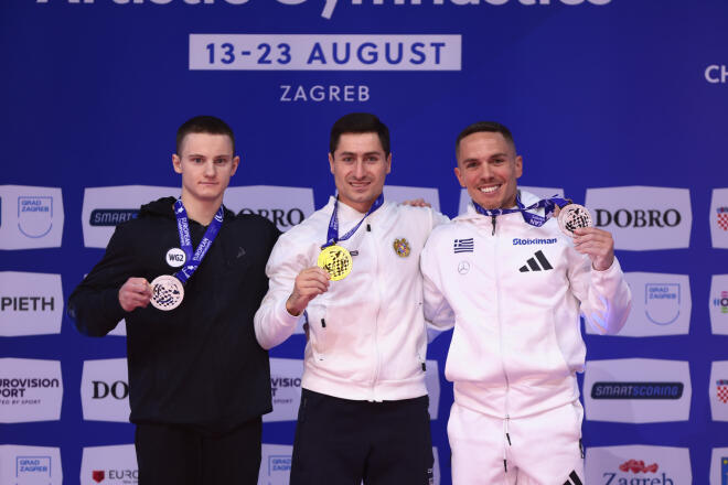 Xάλκινο μετάλλιο για τον Λευτέρη Πετρούνια ς στο Ευρωπαϊκό Πρωτάθλημα Ενόργανης, στο Ζάγκρεμπ της Κροατίας/ ΙΝΤΙΜΕ