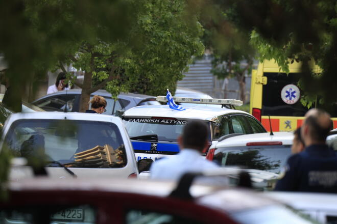 Νέα Σμύρνη: Δύο νεκροί από πυροβολισμούς σε είσοδο πολυκατοικίας/ Eurokinissi Γιώργος Κονταρίνης