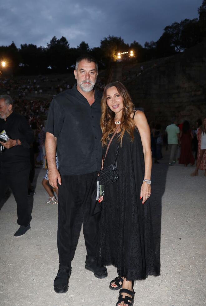 Βασίλης Μπισμπίκης και Δέσποινα Βανδή/ φωτογραφία από NDP/ ΘΩΜΑΣ ΔΑΣΚΑΛΑΚΗΣ