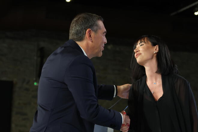 Η Κυβέλη Μάρδα με τον Αλέξη Τσίπρα