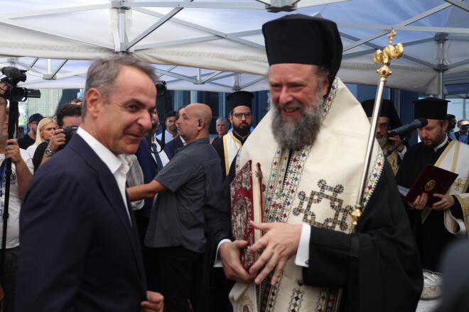 Στον αγιασμό για τα εγκαίνια της 90ης ΔΕΘ παραβρέθηκε ο πρωθυπουργός Κυριάκος Μητσοτάκης