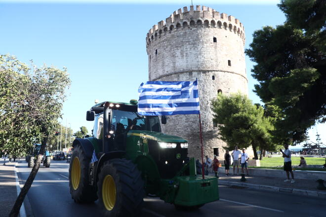 ΔΕΘ: Πορείες και τρακτέρ στη Θεσσαλονίκη πριν την ομιλία Μητσοτάκη