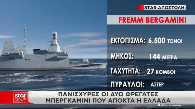 Πανίσχυρες οι δύο φρεγάτες Bergamini που αποκτά η Ελλάδα