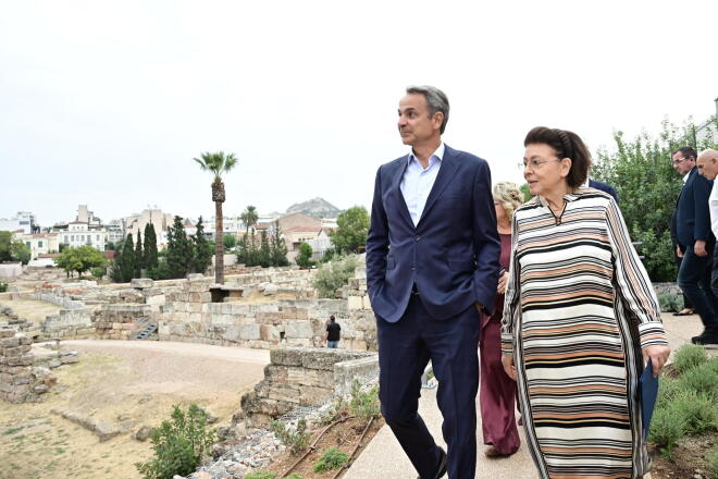 Ο Κυριάκος Μητσοτάκης στα εγκαίνια έργων αναβάθμισης του Κεραμεικού