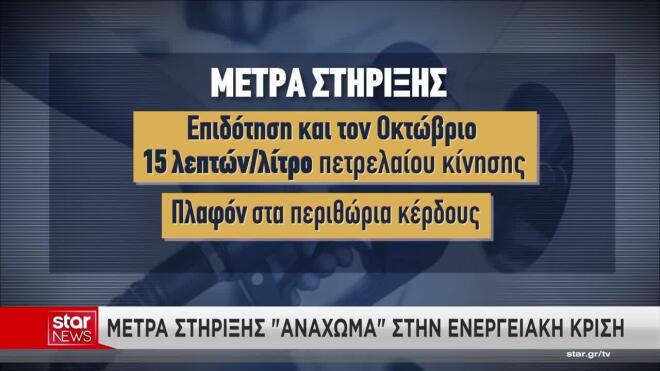Τα μέτρα στήριξηςτης κυβέρνησης για το πετρέλαιο θέρμανσης  