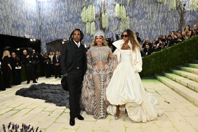 O Jay-Z με τη Beyonce και την κόρη τους, φωτογραφία από apimages/ φωτογράφος: Evan Agostini