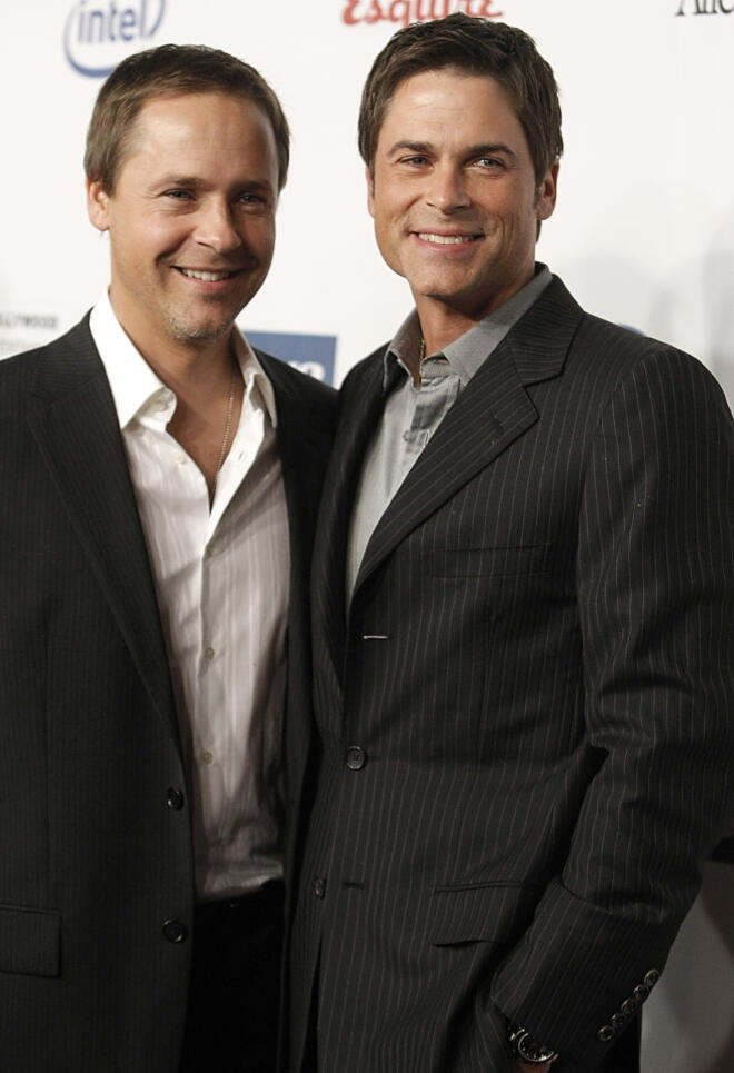 O Chad Lowe με τον αδελφό του, επίσης ηθοποιό, Rob Lowe,το 2008/ AP Photo/Dan Steinberg
