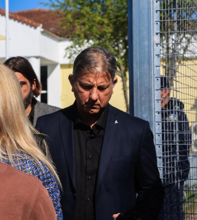 Ο Διονύσης Γεωργιάδης, πατέρας του 24χρονου που επέζησε από τη σύγκρουση των τρένων / Φωτογραφία: Eurokinissi