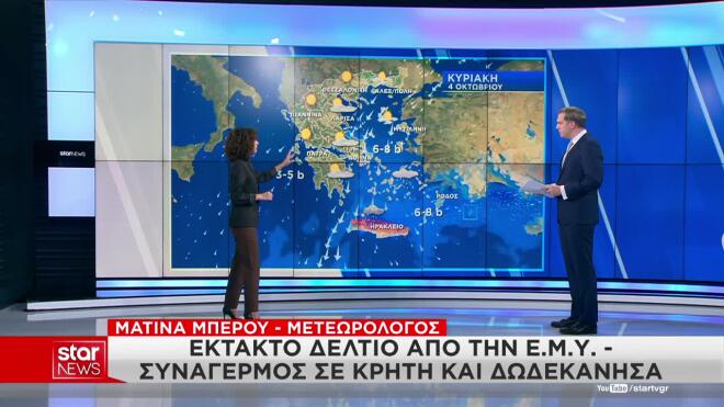 Έκτακτο δελτίο καιρού: Ισχυρές βροχές και το Σαββατοκύριακο