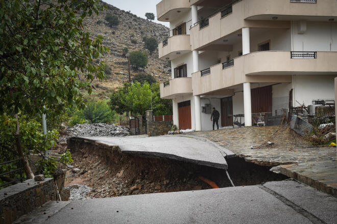 Κατολισθήσεις από την κακοκαιρία στην Κρήτη