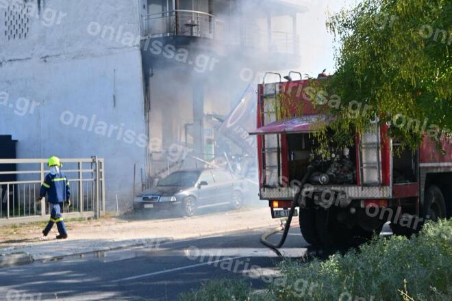 Λάρισα: Έκρηξη σε συνεργείο υγραεριοκίνησης