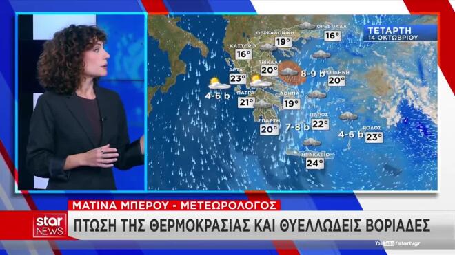 Καιρός: Διήμερο με βροχές και αισθητή πτώση της θερμοκρασίας στην Αττική