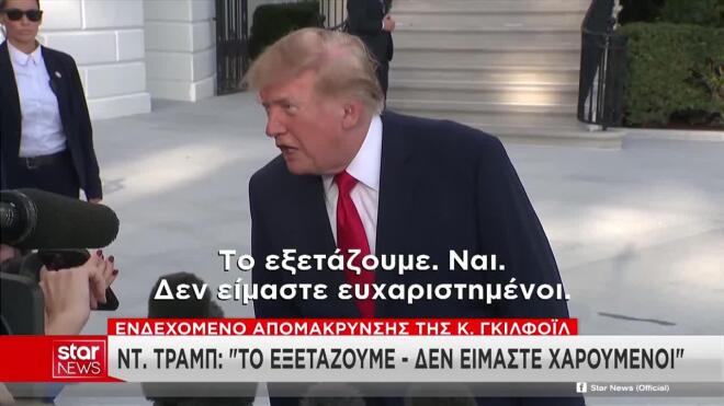 Η δήλωση Τραμπ για την πρέσβη των ΗΠΑ