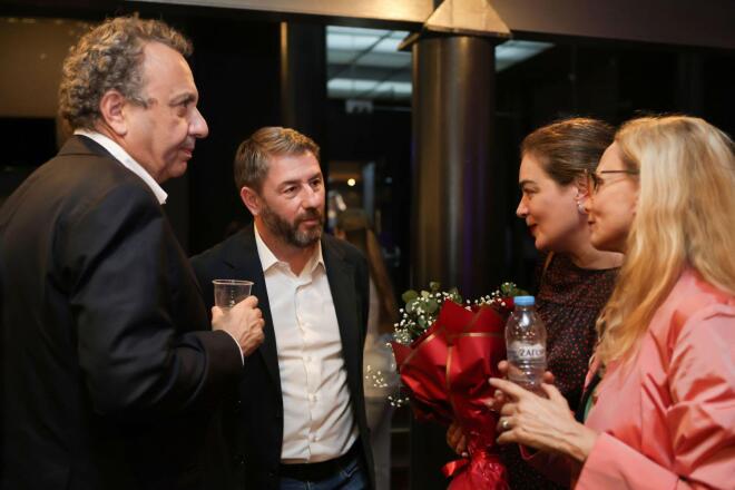 Ο Ν. Ανδρουλάκης στη θεατρική παράσταση "Ο Συγκάτοικος"