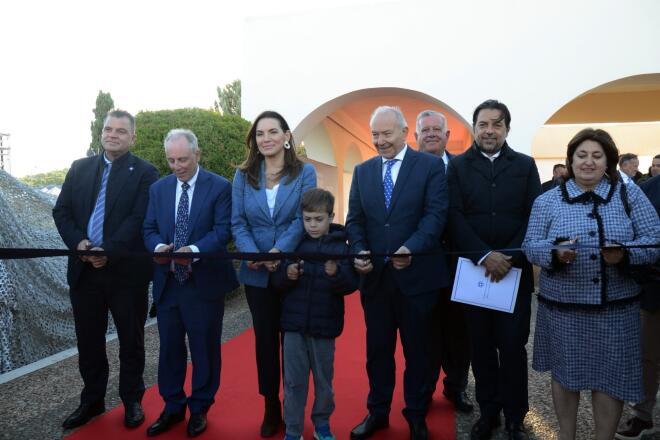 Η Όλγα Κεφαλογιάννη στα εγκαίνια του 6ου Olympic Yacht Show