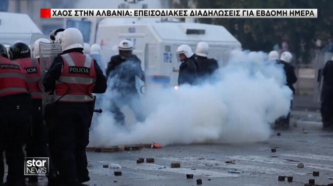 Χάος και στην Αλβανία για έβδομη συνεχόμενη ημέρα