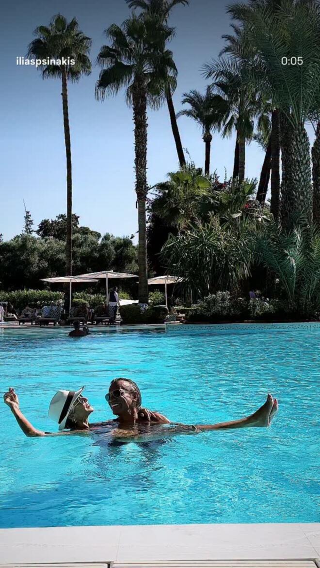 Η Άννα Βίσση με τον Ηλία Ψινάκη στο Μαρακές / instagram