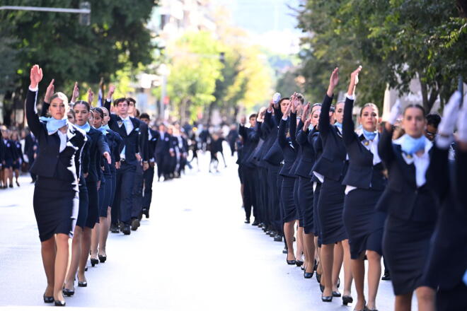 Θεσσαλονίκη: Σε εξέλιξη η μαθητική παρέλαση για την 28η Οκτωβρίου