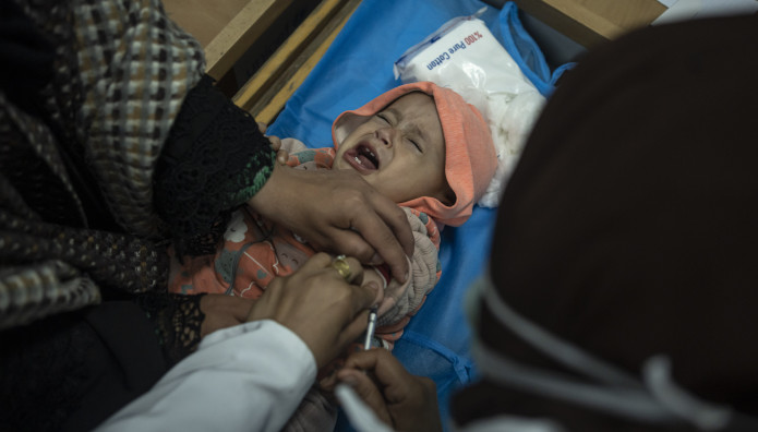 Λωρίδα της Γάζας -  εμβολιασμός παιδιών